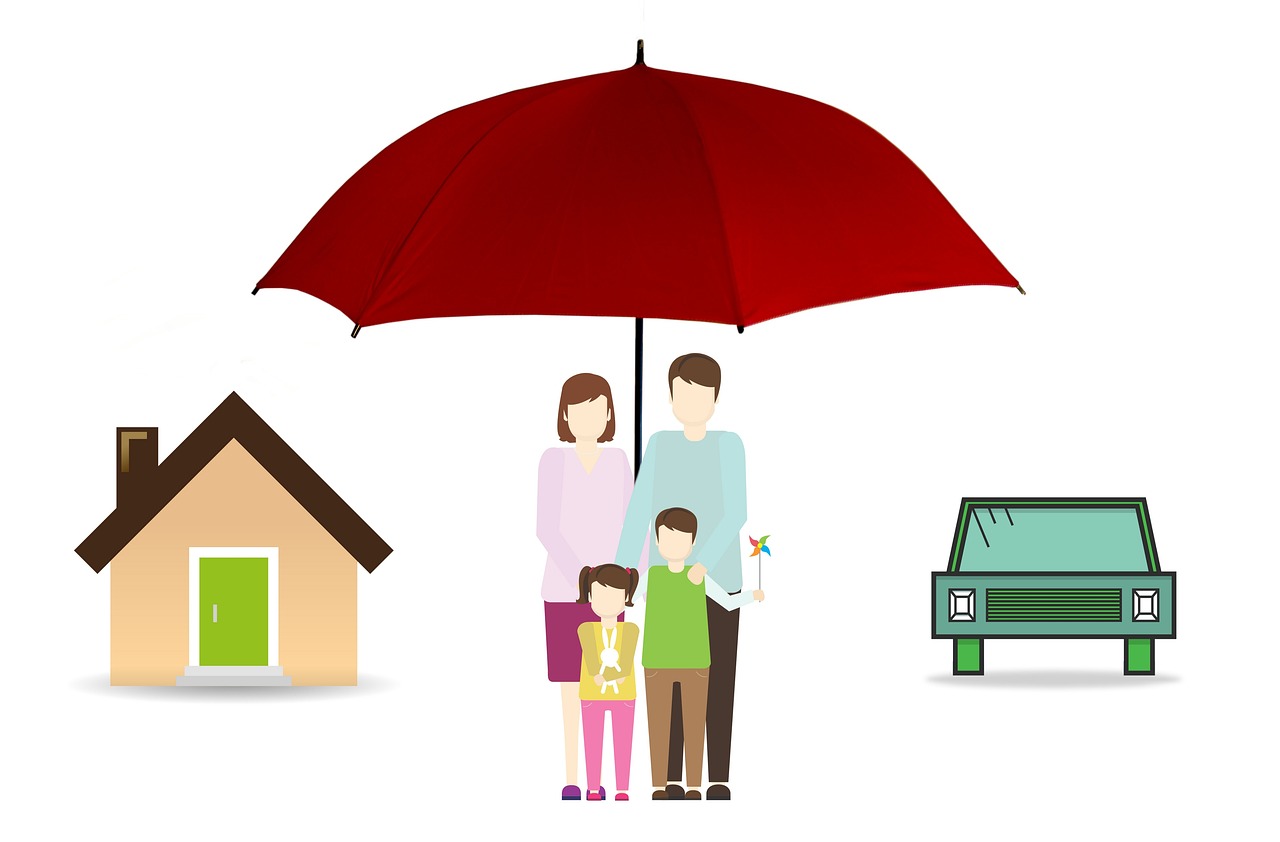 insurance, family, umbrella, house, home, car, life, safety, protection, car wallpapers, children, parents, protect, policy, concept